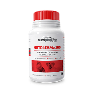 Nutri SAMe 100 Suplemento p/ Cães e Gatos  c/ 30 comprimidos