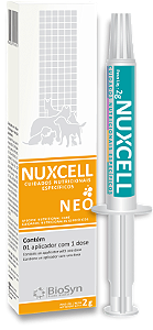 Nuxcell Neo Suplemento Probiótico Vitamínico p/ Cães 2 g. 1 Aplicador c/ 1 dose