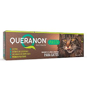 Queranon Suplemento Pele e Pelagem p/ Gatos Pasta de 70 g