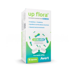 UP Flora Probiótico p/ Cães e Gatos cx c/ 8 comprimidos