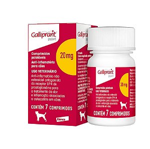 Galliprant Anti-inflamatório Não Esteroidal e Analgésico c/ 7 Comprimidos
