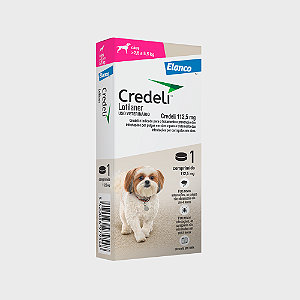 Credeli Ectoparasiticida Lotilaner p/ Cães de 2,5 a 5,5 kg 112,5 mg