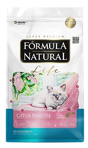 Ração Formula Natural Life p/ Gatos Filhotes Frango / Salmão 1 kg