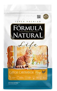 Ração Formula Natural Life p/ Gatos Castrados Frango / Salmão 1 kg
