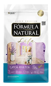 Ração Formula Natural Life p/ Gatos Adultos Frango / Salmão 1 kg