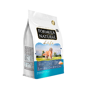 Ração Formula Natural Life p/ Cães Sênior Médios Grandes Sabor Frango e Cenoura 15 kg