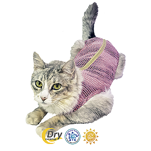 Roupa Cirúrgica Duo Dry Gatos - Rosa