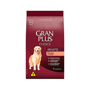 Ração Gran Plus Choice Cães Adultos Frango e Carne 20 kg