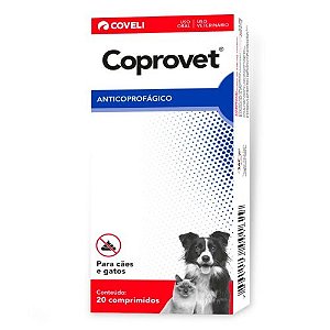 Coprovet Cloridrato de Tiamina p/ Cães e Gatos c/ 20 comprimidos