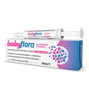 Babyflora Suplemento p/ Cães e Gatos Filhotes c/ 10 g