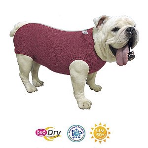 Roupa Cirúrgica Duo Dry Buldogue Inglês - Rosa