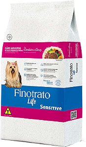 Ração FinoTrato LIFE SENSITIVE Cordeira p/ Cães Pequeno e Média 3 kg