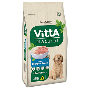 Ração Vitta Natural p/ Cães Adulto Porte Pequeno Sabor Frango 15 kg