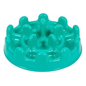 Pet Fit Mini Comedouro Lento Verde Água