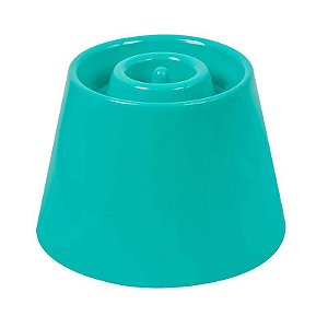 Dog Eat Comedouro Elevado e Lento P - Verde Agua