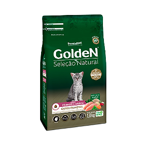Ração GoldeN Seleção Natural p/ Gatos Filhotes Sabor Frango 1 kg