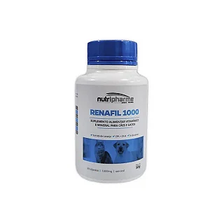 Renafil 1000 Suplemento Alimentar p/ Problemas Renais Crônicos c/ 30 capsulas
