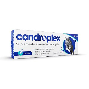 Condroplex Suplemento Alimentar p/ Gatos Condroitina + Glicosamina 60 g