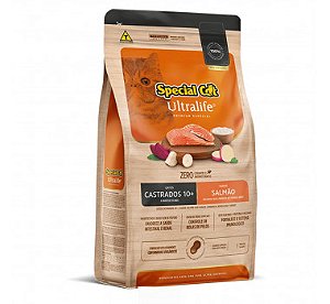 Ração Special Cat Ultralife Gatos Castrados 10+ Salmão c/ batata doce - 1 kg