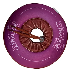 COLAR SOFT ULTRALEVE PARA GATOS - ROSA E BORDÔ | M