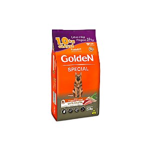 Ração Golden Special p/ Cães Adultos Edição Promocional Leve 15 kg Pague 14 kg