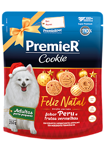 Cookie Premier p/ Cães Porte Pequeno Adulto Natal 250 gr.