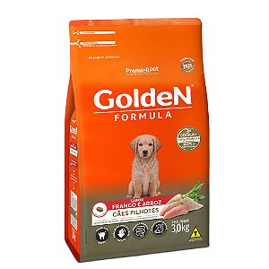 Ração GoldeN Formula p/ Cães Filhotes Sabor Frango e Arroz 3 kg
