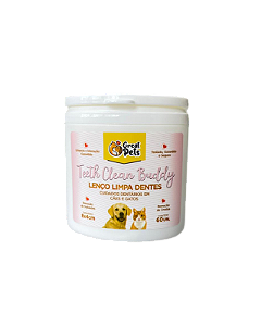 Lenço Umedecido Limpa Dentes Teeth Clean Buddy c/ 60 unidades