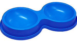 Comedouro e Bebedouro Duplo 280 ml - Cores Sortidas