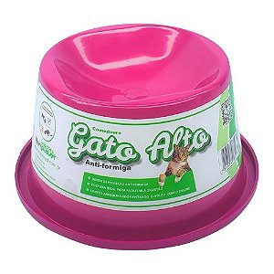 Comedouro Elevado Antiformiga p/ Gatos 140 ml - Cores Sortidas