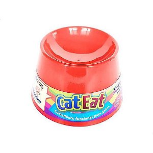 Comedouro Cat Eat - Vermelho