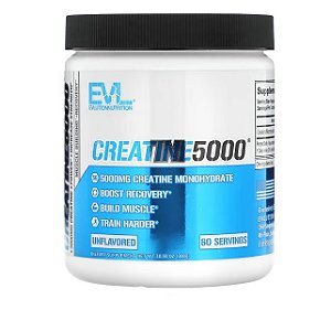 Creatina 5g EVLution Nutrition, 300 g, Sem Sabor, Importada