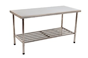 Mesa Serviço Inóx Central 1,20m Imeca 120x70 Bancada C/nfe 5813