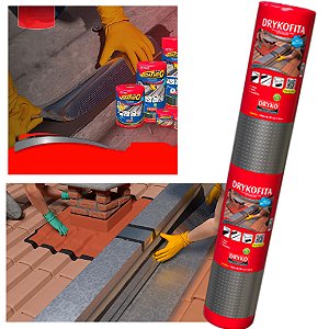 Manta Asfáltica Aluminizada Telhado Auto Adesiva- 45cm X 10m FVD45