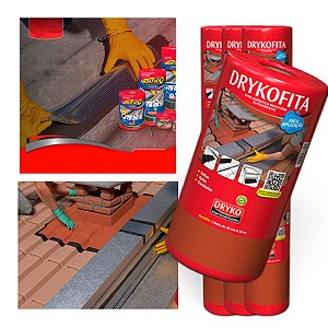Manta Asfáltica Auto Adesiva De 20cm X 10m Terracota C/nfe FVD20-TERRA
