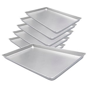 ASSADEIRA ALUMÍNIO 60X40X3,5 ESTAMPADA - IMECA 0378
