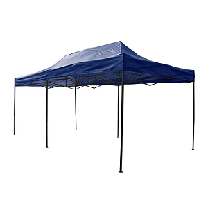 Tenda Gazebo Dobrável 3x6m Azul em Aço Oversize - BEL 	 334602