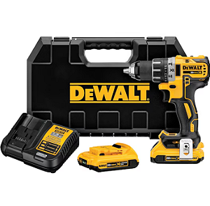 Kit Parafusadeira e Furadeira 1/2" 20V Max Brushless com Maleta à Bateria - DeWalt DCD791D2-BR