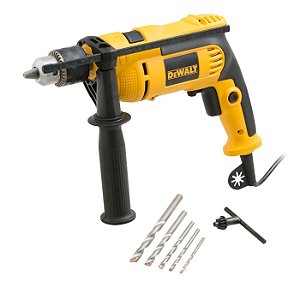 Combo Furadeira de Impacto 750W 220V 1/2" com 5 Brocas DWD502KAB2