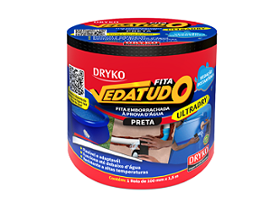 Fita Vedatudo Ultraseca Preta – Vedação Rápida e Impermeável ULTRADRY - PTO