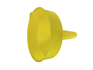 Funil de Polietileno 4L com Peneira Interna Amarelo Resistente- Bremen 2119