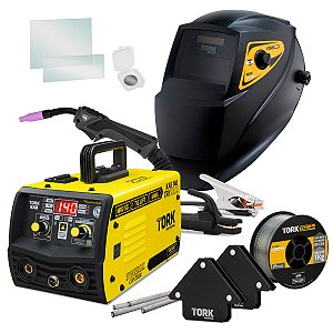 Máquina de Solda MIG 140 Sem Gás TIG Lift e Eletrodo - Tork