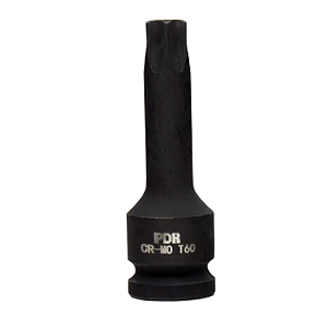KIT SOQUETES TIPO TORX LONGO 1/2" ENCAIXE TORX T60 78MM- BERLINER - PDR