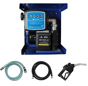 KIT ABASTECIMENTO PARA DIESEL 220V 60L POR MINUTO COM BICO AUTOMÁTICO E MANGUEIRA DE TRANSFERÊNCIA NBR 4M 8790 - BREMEN