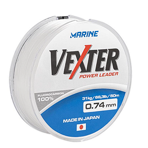 LINHA VEXTER POWER LEADER 100% FLUOROCARBONO JAPONESA 23.4lb 0.40mm 50m 8348 - MARINE SPORTS