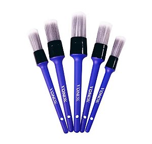 KIT DE 5 PINCÉIS PARA DETALHAMENTO INTERNO COM CABO EM POLIPROPILENO 2005065 - VONIXX