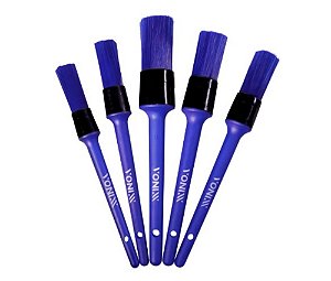 KIT DE 5 PINCÉIS PARA DETALHAMENTO EXTERNO COM CABO EM POLIPROPILENO 2005064 - VONIXX