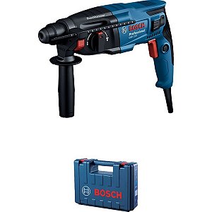 MARTELETE PROFISSIONAL GBH 220 720W 220V PERFURAÇÃO, IMPACTO E CINZELAGEM COM MALETA 06112A60E0-000 - BOSCH