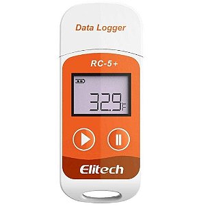 DATALOGGER DE TEMPERATURA MULTIUSO COM GERAÇÃO DE RELATÓRIO EM PDF AUTOMÁTICO RC-5+ 4005 - ELITECH