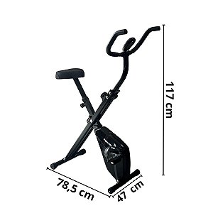 BICICLETA ERGÔMETRICA VERTICAL DOBRÁVEL FLYWHELL 2KG COM MONITOR IWF009 - IMPORTWAY